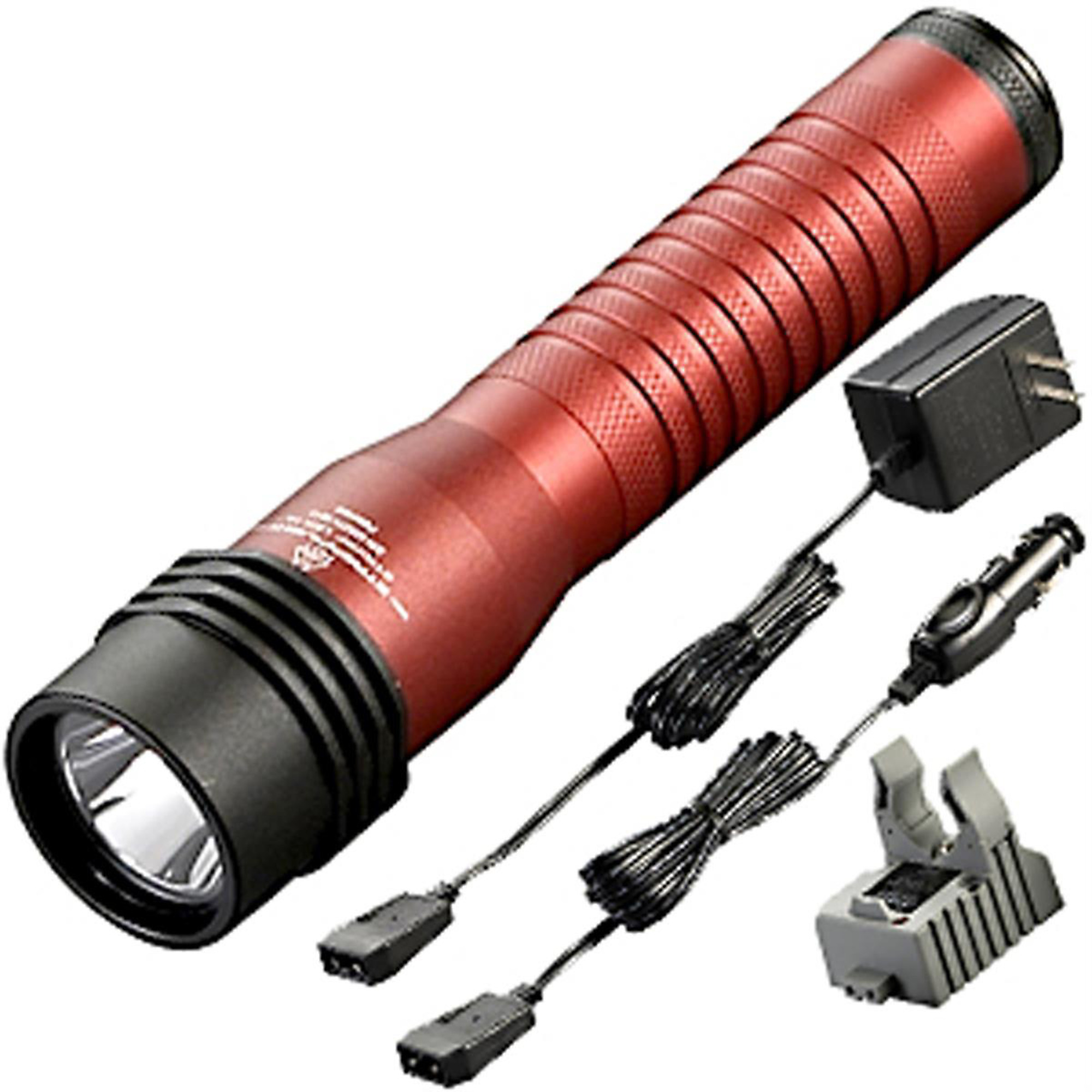Streamlight Strion LED HL Rechargeable Flashlight — 615 Lumens, 6in., 120V/100V AC/12V DC, Red, Model# STL74775